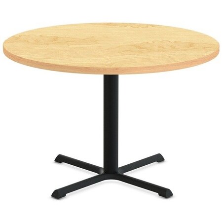 Special-T Table, Round, 42in Dia x 42in, Black Base/Crema Maple Top SCTSTAR242BHBCM